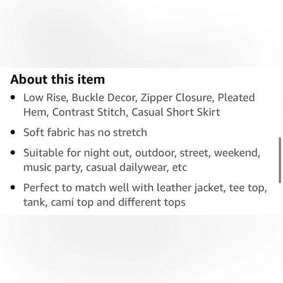 Women's‎ Y2K Buckle Belted Low Waist Pleated Short Skirt - Picture 9 of 9